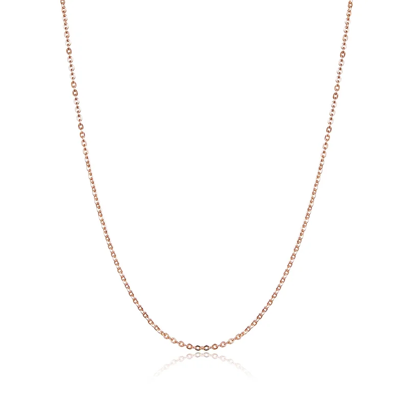 (image for) Pandora Style Rose Gold Necklace - SCA014-45 - Product Image