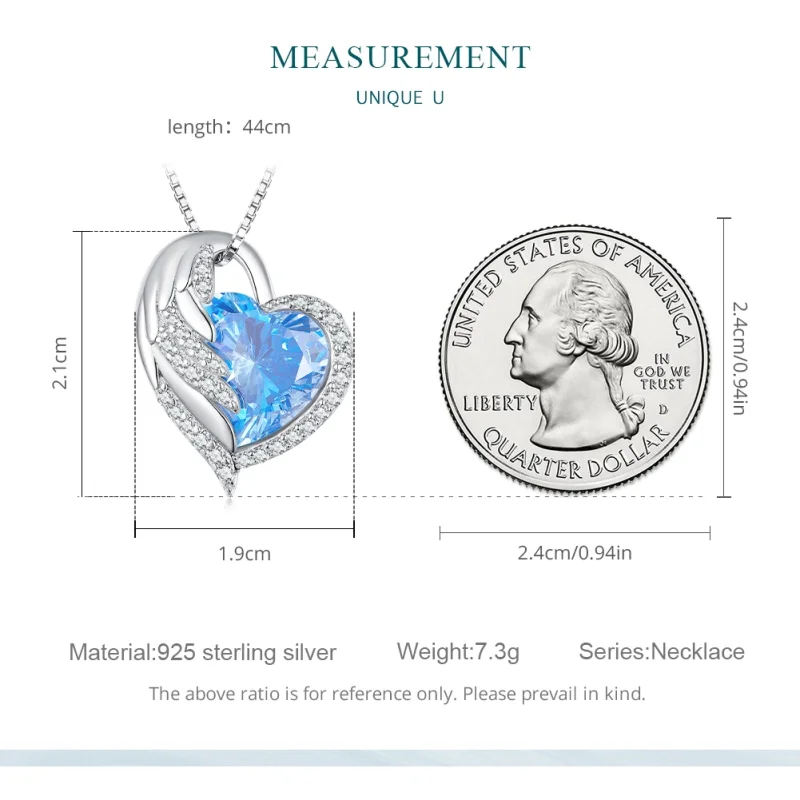 (image for) Pandora Style Sapphire Necklace - BSN281 - View 8