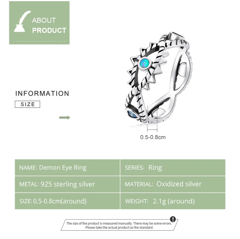 (image for) Pandora Style Sapphire Ring - SCR800 - View 3