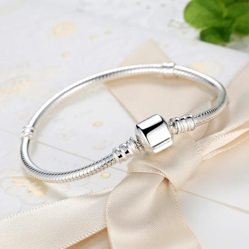 (image for) Pandora Style Silver Cute Cat Chain Bracelet - PAS902 - View 4