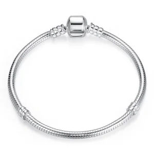 (image for) Pandora Style Silver Cute Cat Chain Bracelet - PAS902