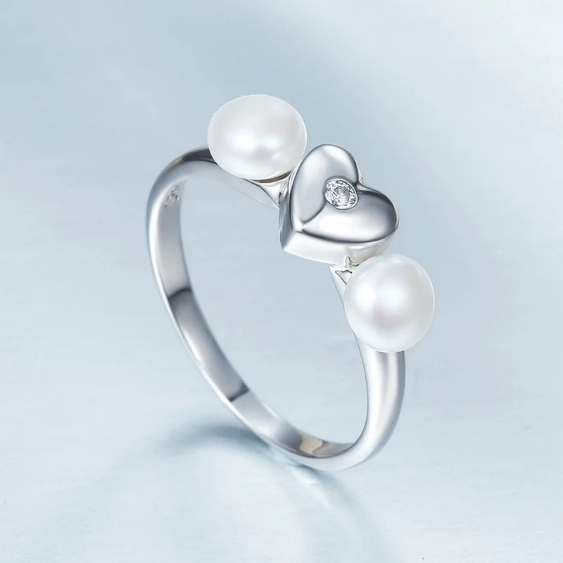 (image for) Pandora Style Silver Fragrant Heart Ring - SCR156 - View 4