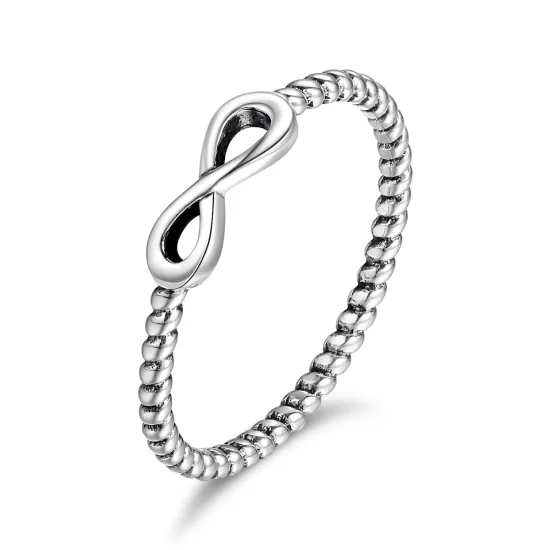 Pandora Style Silver Infinity Ring - SCR094