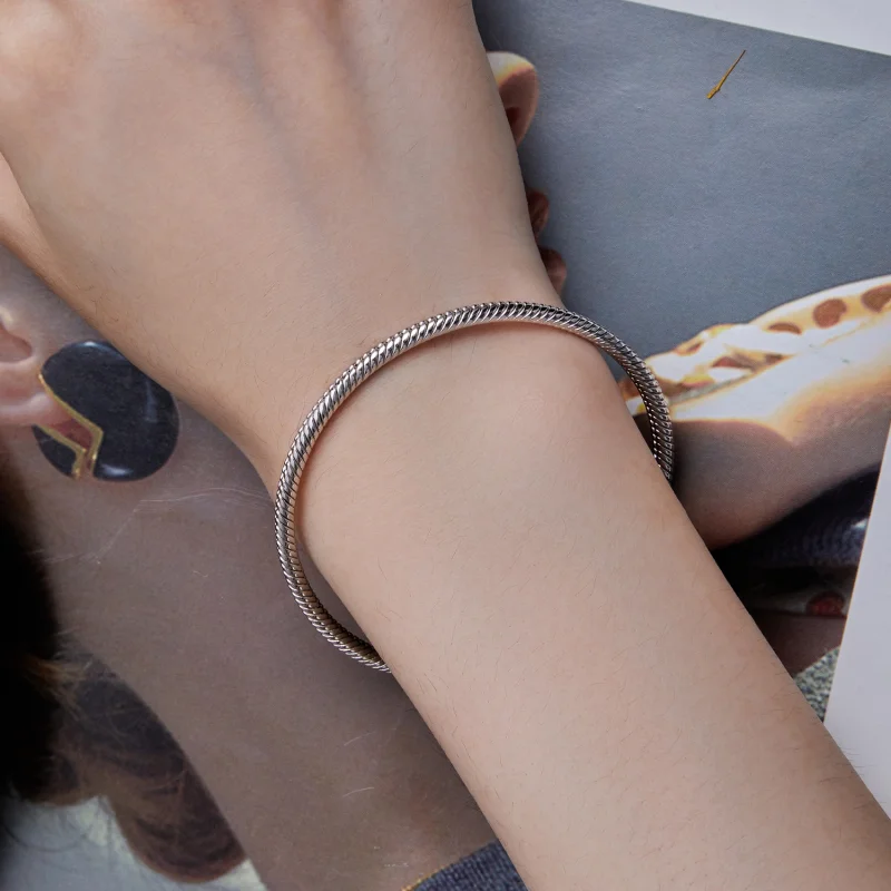 (image for) Pandora Style Snake Chain Bracelet - SCB252 - View 7