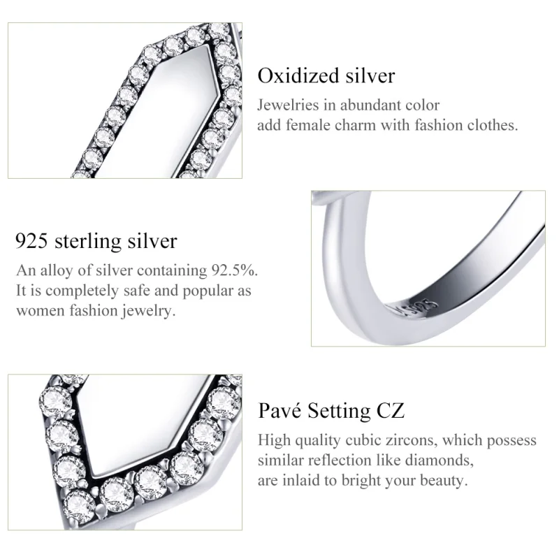 (image for) Pandora Style Sparkling Ring - SCR701 - View 4
