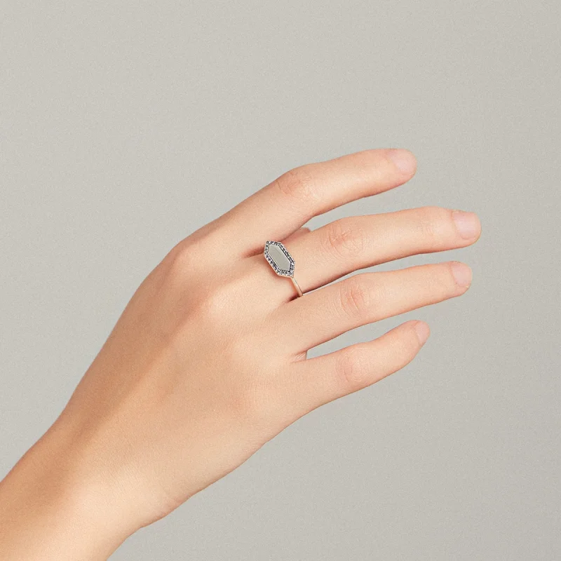 (image for) Pandora Style Sparkling Ring - SCR701 - View 9