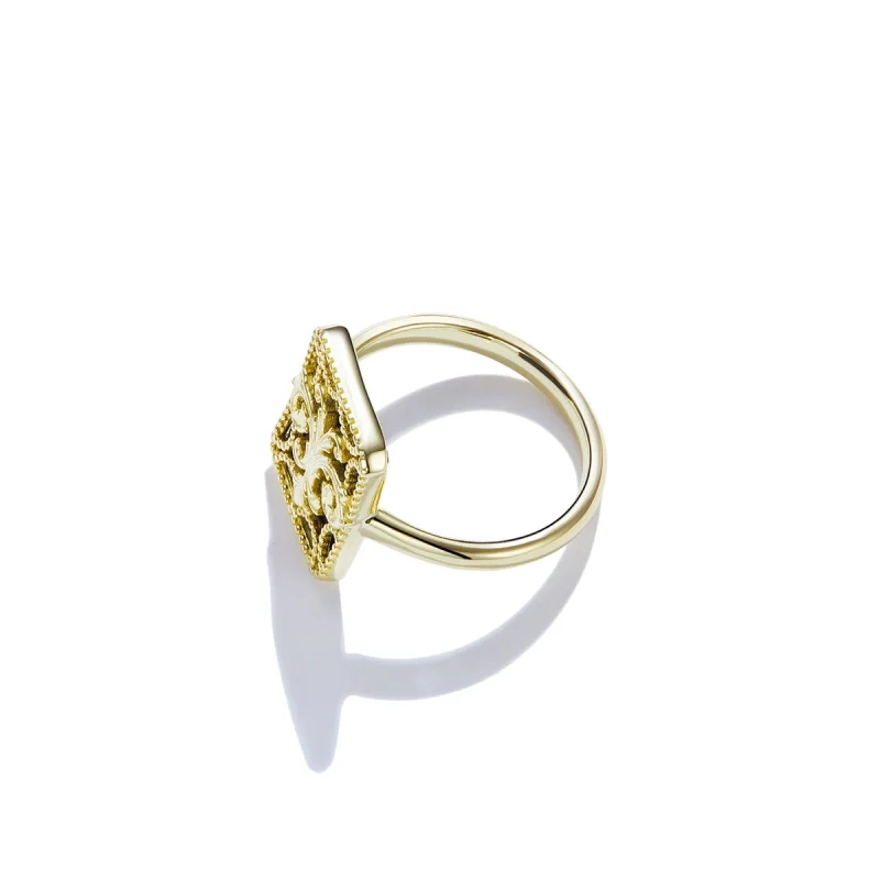 (image for) Pandora Style Square Ring - BSR189 - View 10