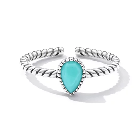 Pandora Style Teardrop Ring - BSR247