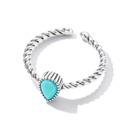 Pandora Style Teardrop Ring - BSR247