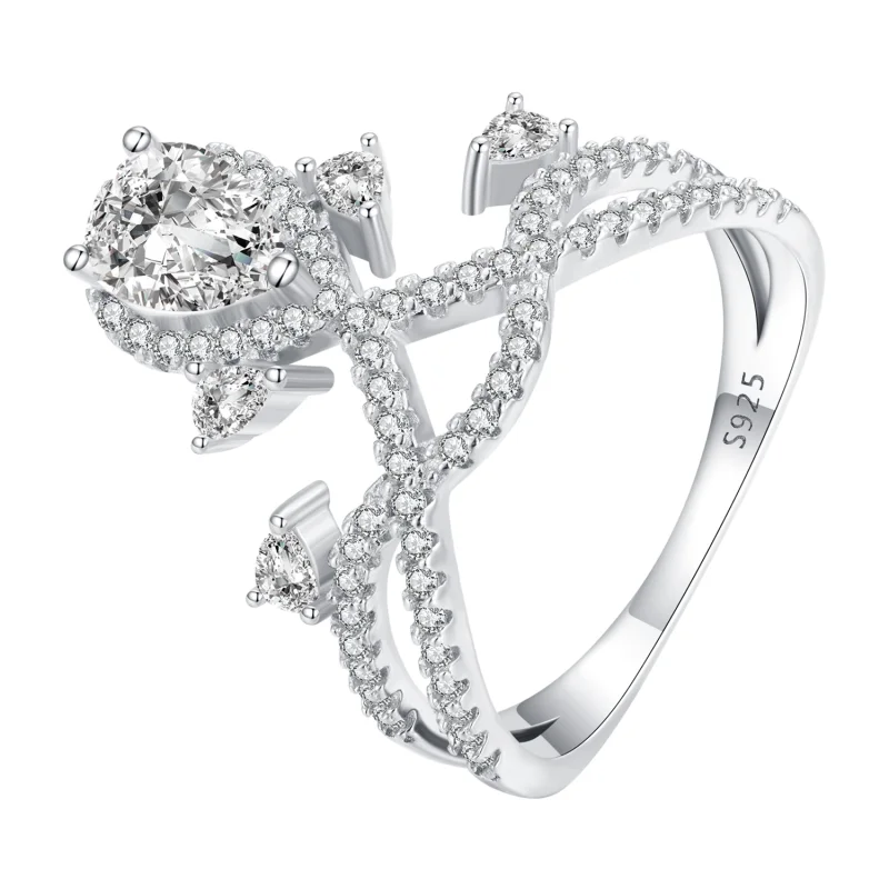 (image for) Pandora Style Tiara Ring - BSR368 - Product Image