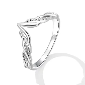 Pandora Style Tiara Wishbone Ring - BSR258 Pandora Style Tiara Wishbone Ring - BSR258