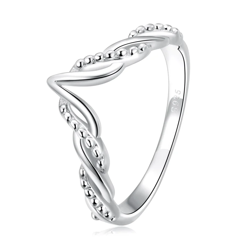 (image for) Pandora Style Tiara Wishbone Ring - BSR258 - Product Image