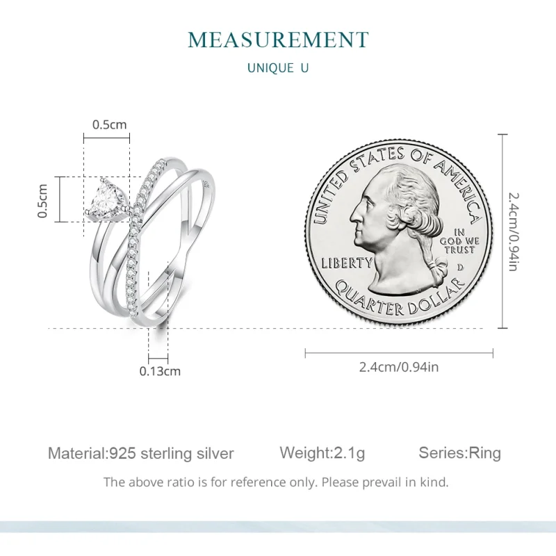 (image for) Pandora Style Triple Band Ring - BSR336 - View 8