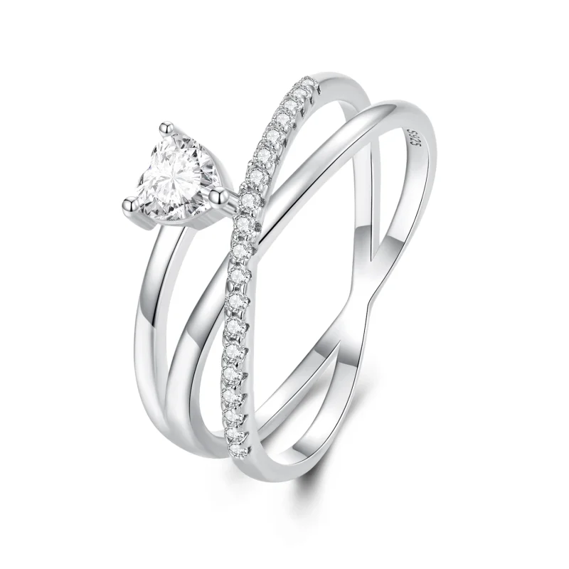 (image for) Pandora Style Triple Band Ring - BSR336 - Product Image