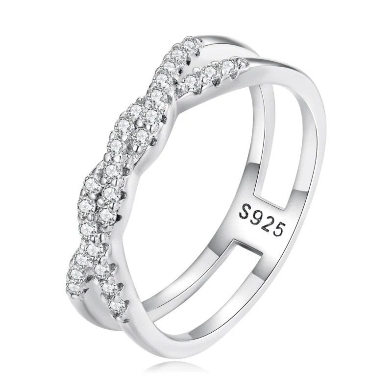 (image for) Pandora Style Twist Ring - BSR327 - Product Image