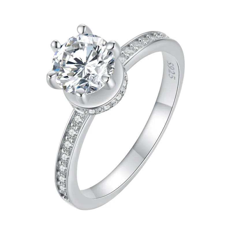 (image for) Pandora Style Wedding Rings - MSR025 - View 3