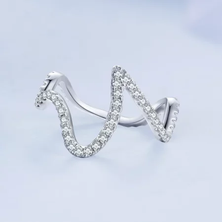 Pandora Style Zig Zag Ring - BSR314