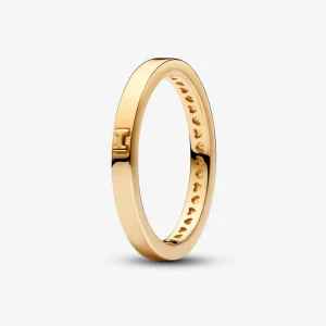 (image for) Pandora 14k Gold-plated Love Message Ring - 162613C00
