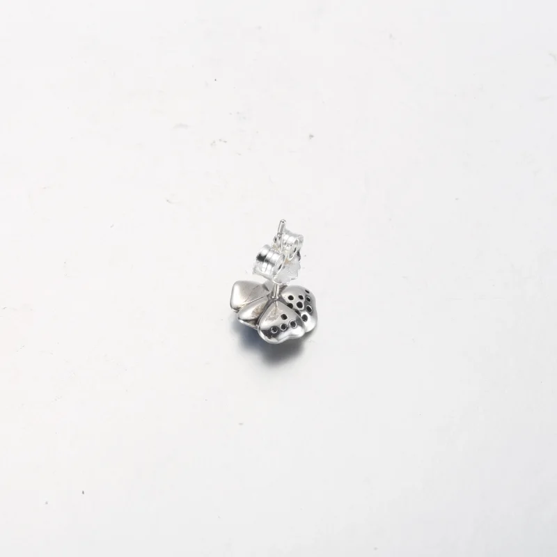 (image for) Pandora Blue Pansy Flower Stud Earrings - 290781C01 - View 4