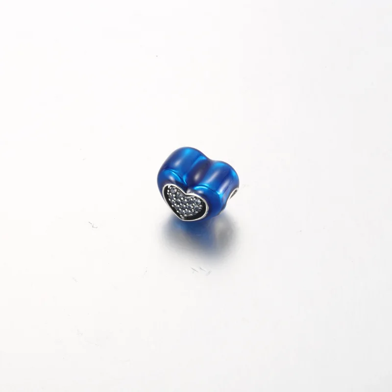 (image for) Pandora Blue Spinnable Heart Charm - 792750C01 - View 2