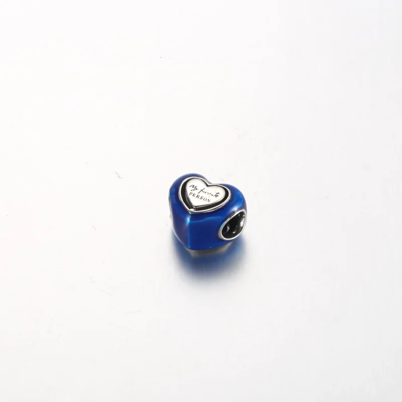 (image for) Pandora Blue Spinnable Heart Charm - 792750C01 - View 4