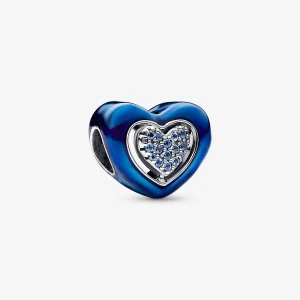(image for) Pandora Blue Spinnable Heart Charm - 792750C01