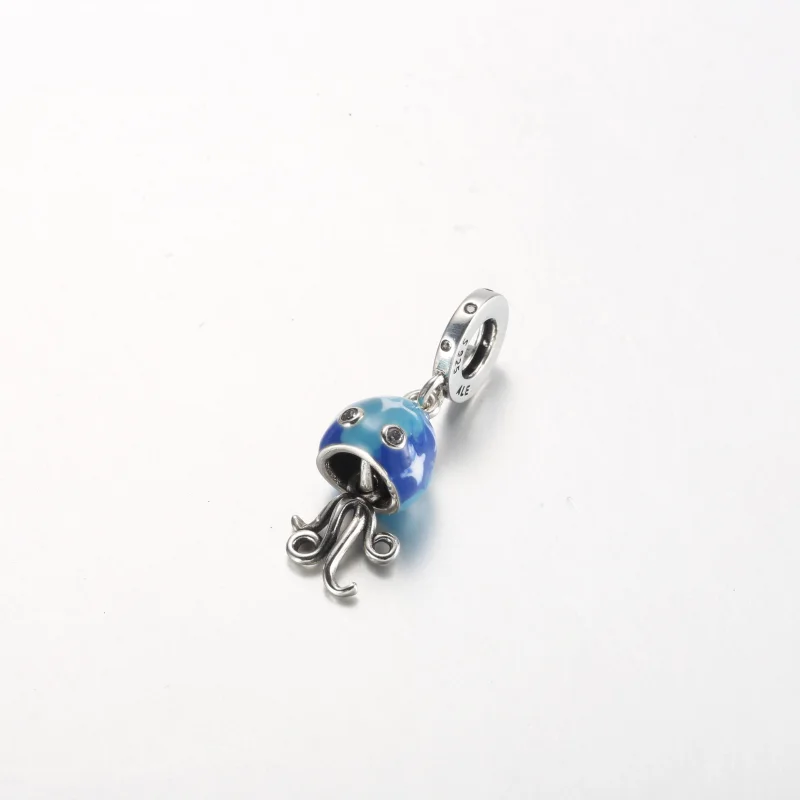 (image for) Pandora Colour-changing Jellyfish Dangle Charm - 792704C01 - View 2
