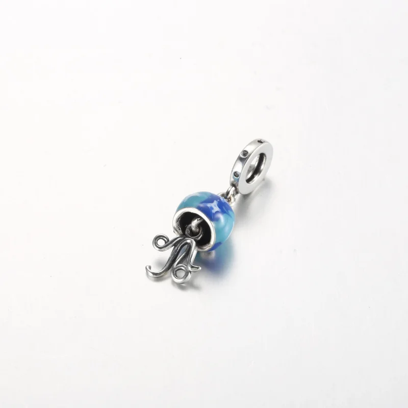 (image for) Pandora Colour-changing Jellyfish Dangle Charm - 792704C01 - View 3