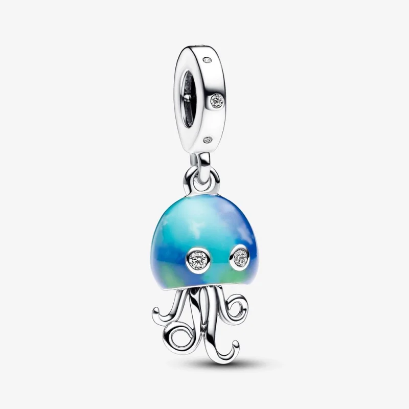 (image for) Pandora Colour-changing Jellyfish Dangle Charm - 792704C01 - Product Image