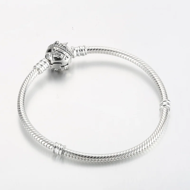 (image for) Pandora Disney Tinker Bell Clasp Moments Snake Chain Bracelet - 592548C01 - View 2