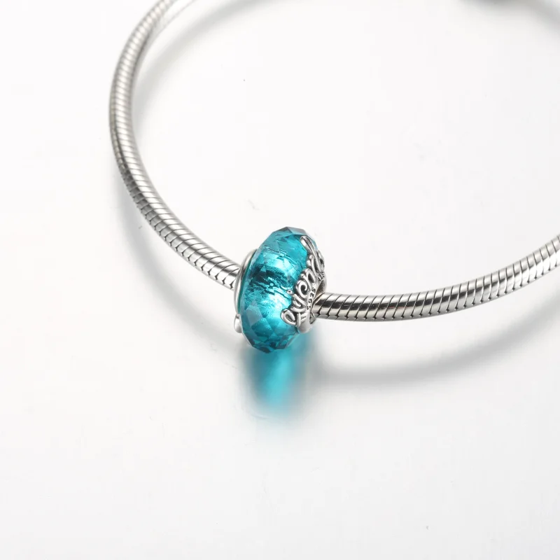 (image for) Pandora Faceted Murano Glass Friendship Charm - 792762C01 - View 4