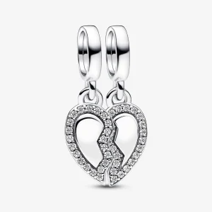 (image for) Pandora Friends Splittable Heart Dangle Charm - 792743C01