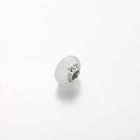 Pandora Glittery White Murano Glass Mum & Love Charm - 792655C00