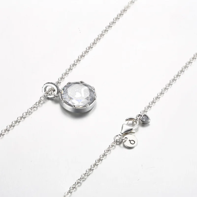 (image for) Pandora I love u sterling silver pendant necklace - 392599C01 - View 5