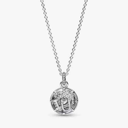 Pandora I love u sterling silver pendant necklace - 392599C01