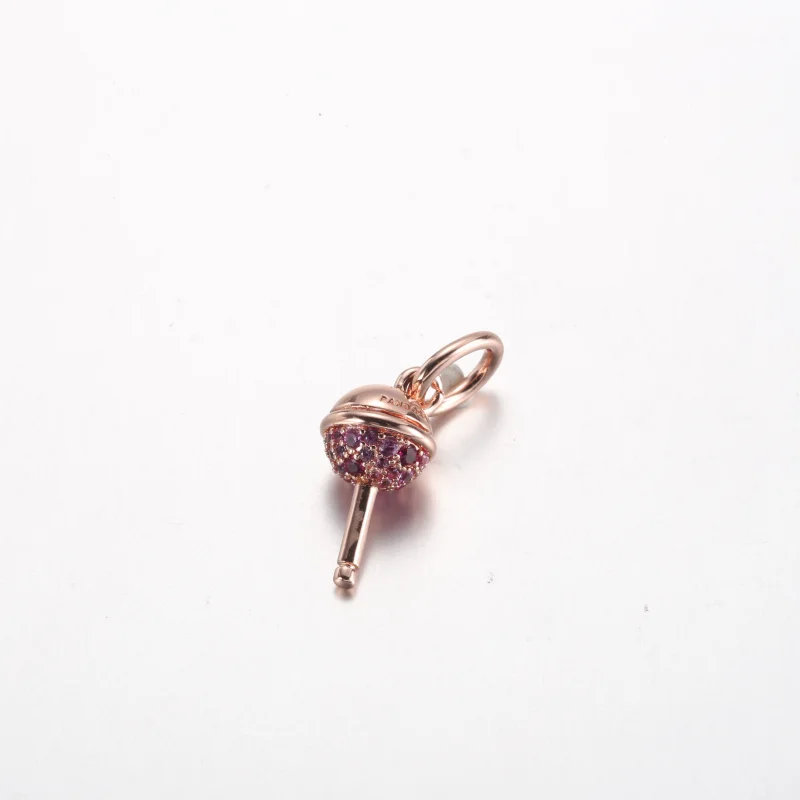 (image for) Pandora Lollipop 14k rose gold-plated dangle - 782598C01 - View 2