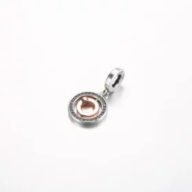 Pandora Love spinning sterling silver and 14k rose gold-plated dangle - 782600C01 Pandora Love spinning sterling silver and 14k rose gold-plated dangle - 782600C01