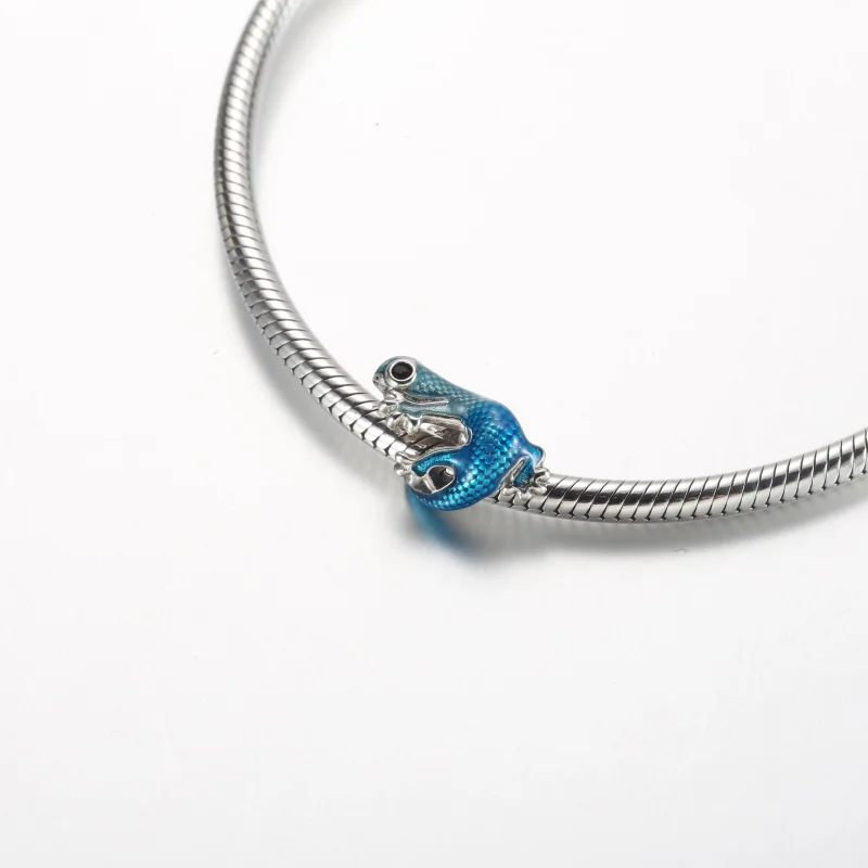(image for) Pandora Metallic Blue Gecko Charm - 792701C01 - View 5