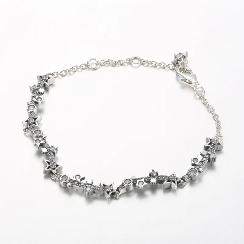 (image for) Pandora Milky way sterling silver bracelet with clear cubic zirconia - 592425C01 - View 2