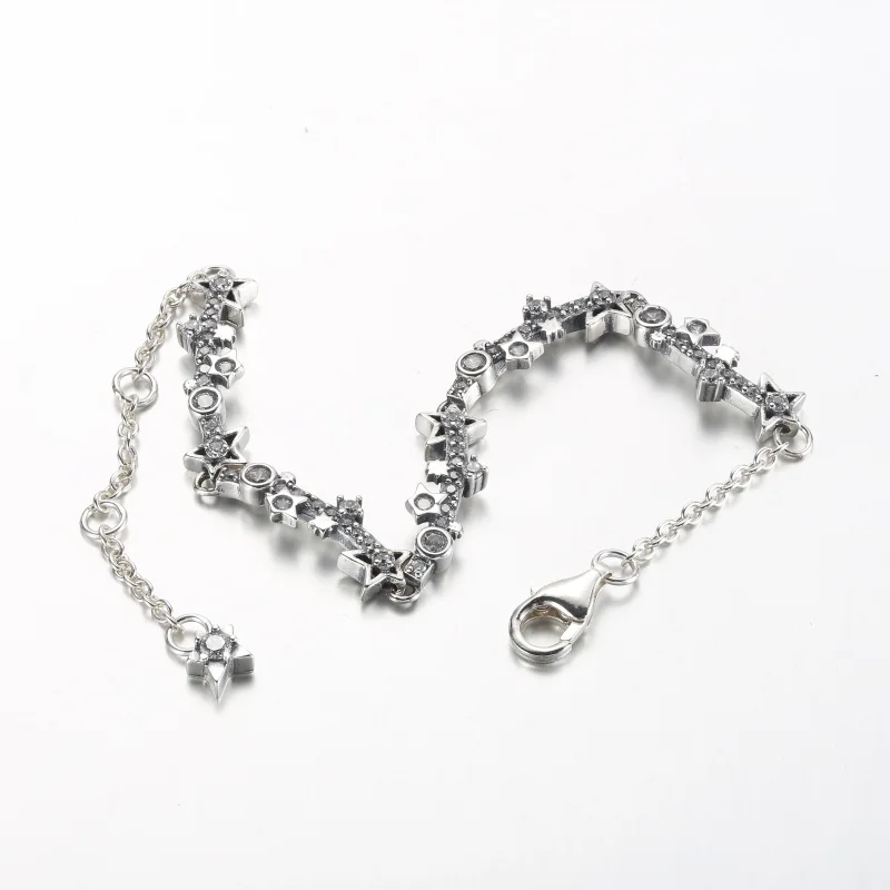 (image for) Pandora Milky way sterling silver bracelet with clear cubic zirconia - 592425C01 - View 5