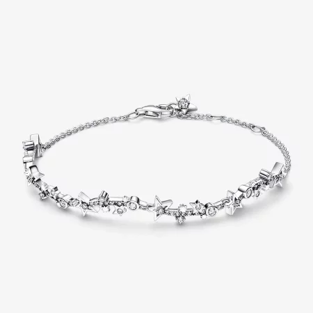 Pandora Milky way sterling silver bracelet with clear cubic zirconia - 592425C01 Pandora Milky way sterling silver bracelet with clear cubic zirconia - 592425C01