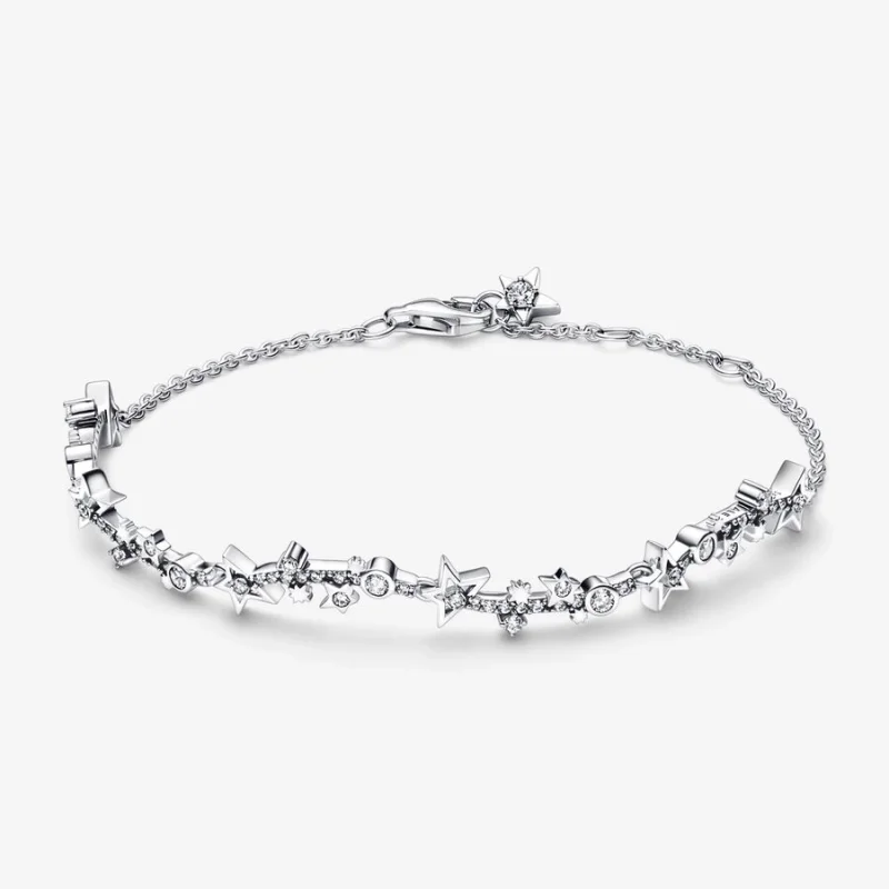 (image for) Pandora Milky way sterling silver bracelet with clear cubic zirconia - 592425C01 - Product Image