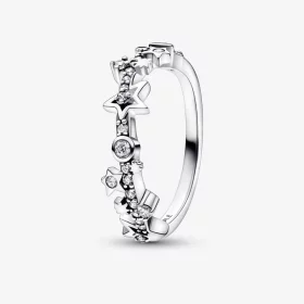 Pandora Milky way sterling silver ring with clear cubic zirconia - 192586C01 Pandora Milky way sterling silver ring with clear cubic zirconia - 192586C01