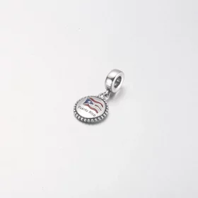 Pandora Puerto Rico Flag Dangle - P-D-3993 Pandora Puerto Rico Flag Dangle - P-D-3993