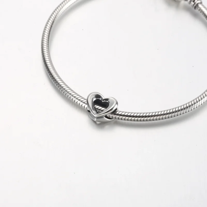 (image for) Pandora Radiant Open Heart Charm - 792492C00 - View 4