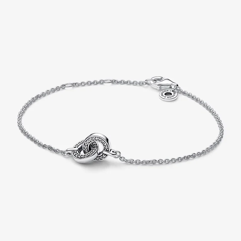 (image for) Pandora Signature Intertwined Pavé Chain Bracelet - 592742C01 - Product Image