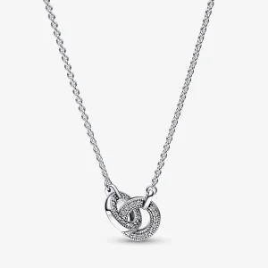 (image for) Pandora Signature Intertwined Pavé Pendant Necklace - 392736C01-45