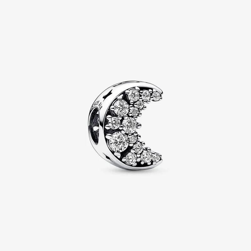 (image for) Pandora Sparkling Crescent Moon Charm - 792768C01 - Product Image
