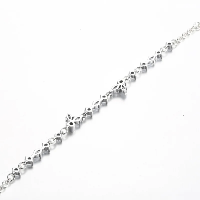 (image for) Pandora Sparkling Herbarium Cluster Chain Bracelet - 592631C01 - View 4