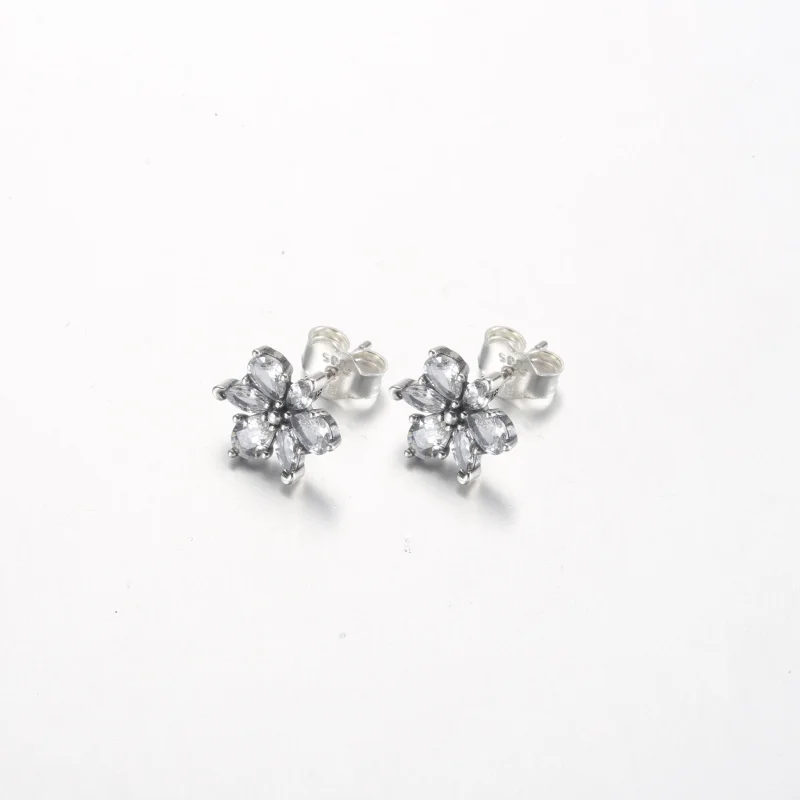 (image for) Pandora Sparkling Herbarium Cluster Stud Earrings - 292633C01 - View 2